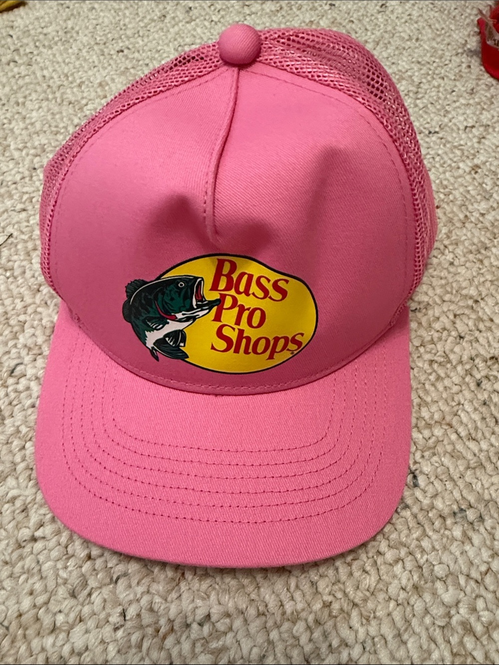 Bass Pro Shops Pink Logo Mesh Trucker Cap